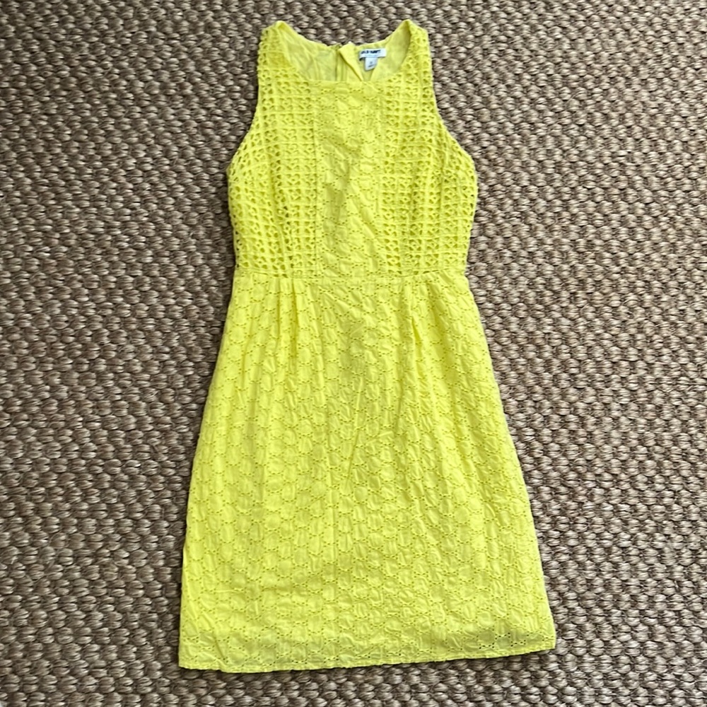 Citron eyelet dress